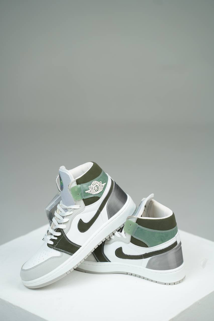 نایک ایرجردن ساقدار یونیک سفید طوسی سبز